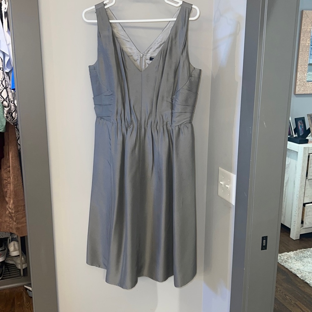 Silver Banana Republic cocktail dress